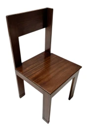 Art Deco Side Chair by J.A. Muntendam, Walnut, Dutch Design, 1920s 2